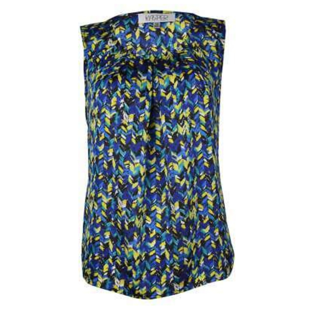 Kasper herringbone sleeveless blouse - Women's XS